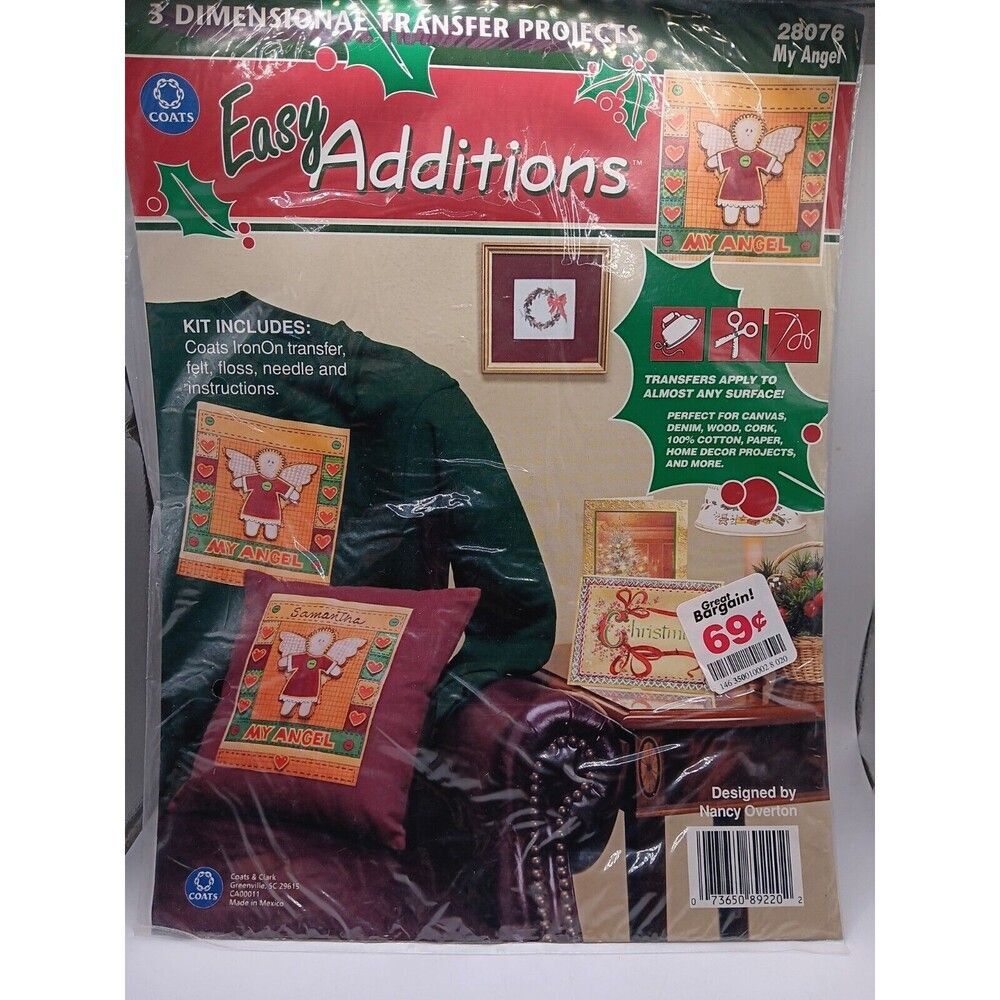 3D Coats Iron-On Fashion Transfer Kit My Angel #28076 Nancy Overton